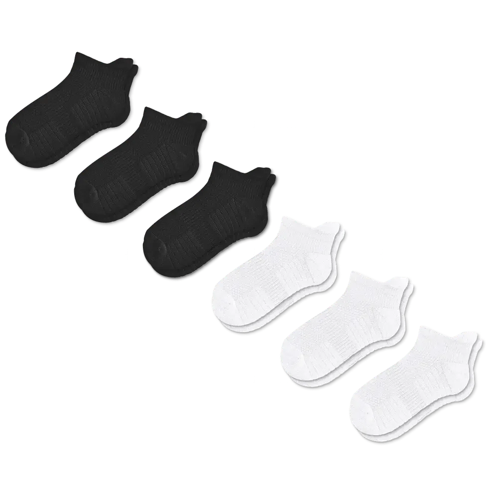 Basics Ankle Compression Socks Bundle 6-Pack