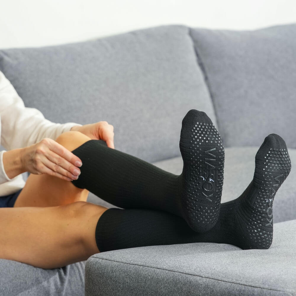Black Compression Gripper Socks - Image 5