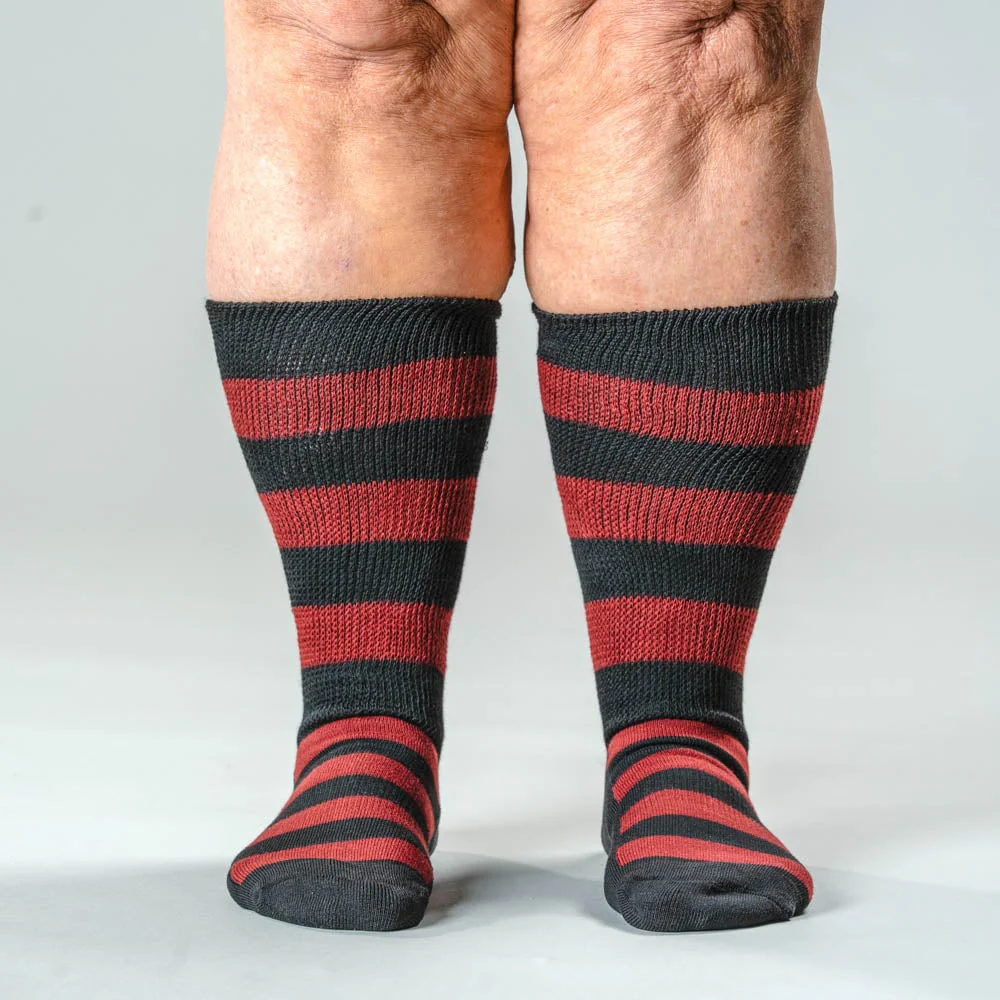 Black Red EasyStretch™ Socks - Image 6