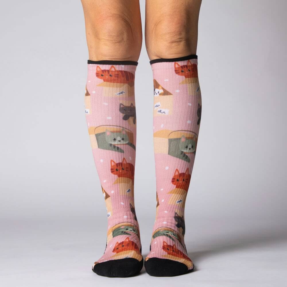 Cat Lovers Compression Socks 3-Pack Bundle - Image 3