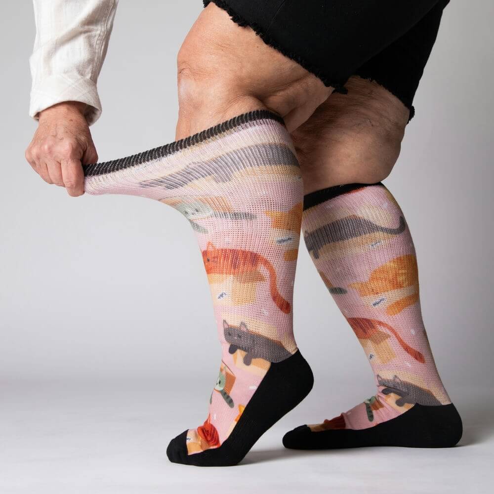 Cats in Boxes EasyStretch™ Socks - Image 5