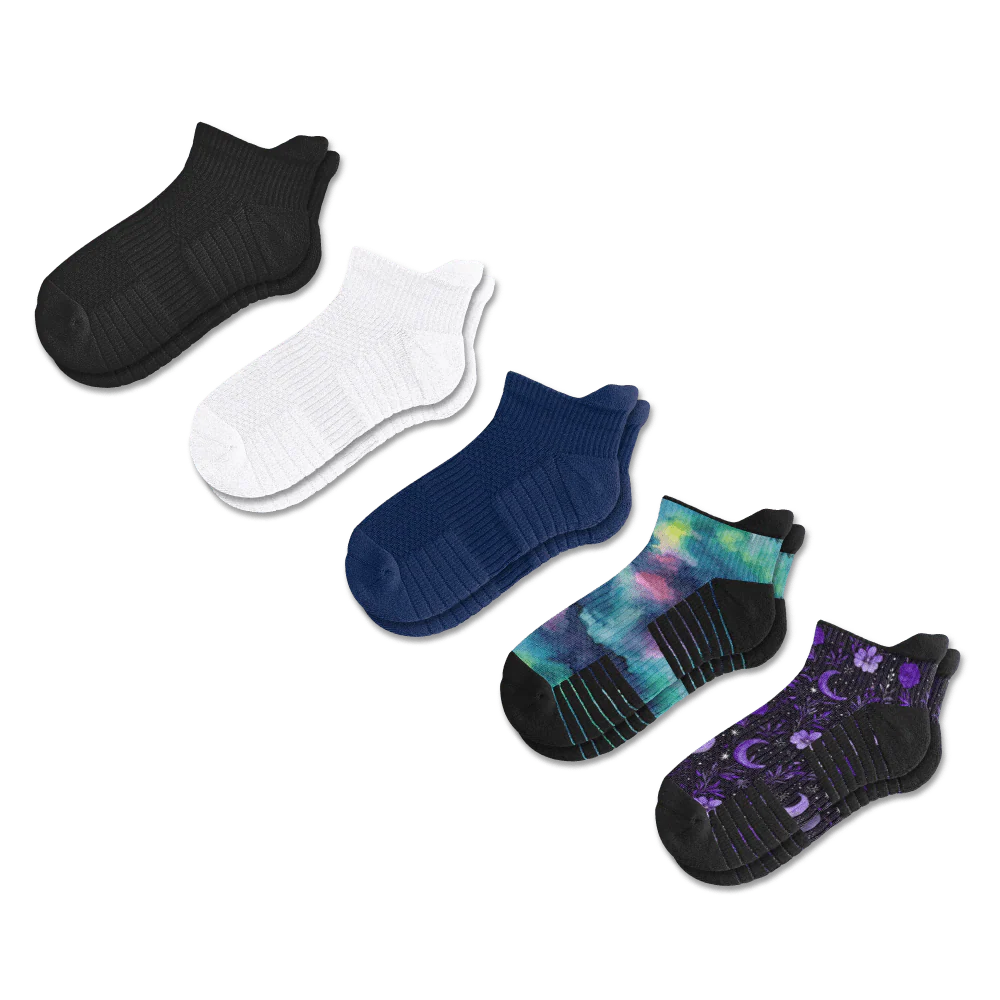 Cosmic Classics Ankle Compression Socks 5-Pack Bundle