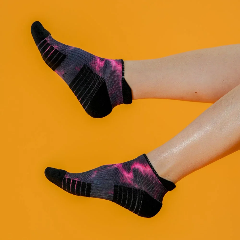 Cosmic Pink Ankle Compression Socks - Image 4