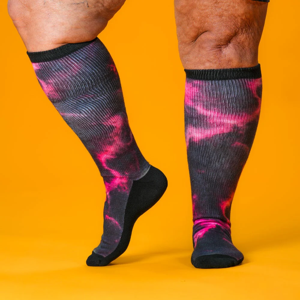 Cosmic Pink EasyStretch™ Socks - Image 4