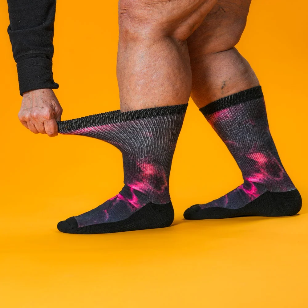 Cosmic Pink EasyStretch™ Socks - Image 7