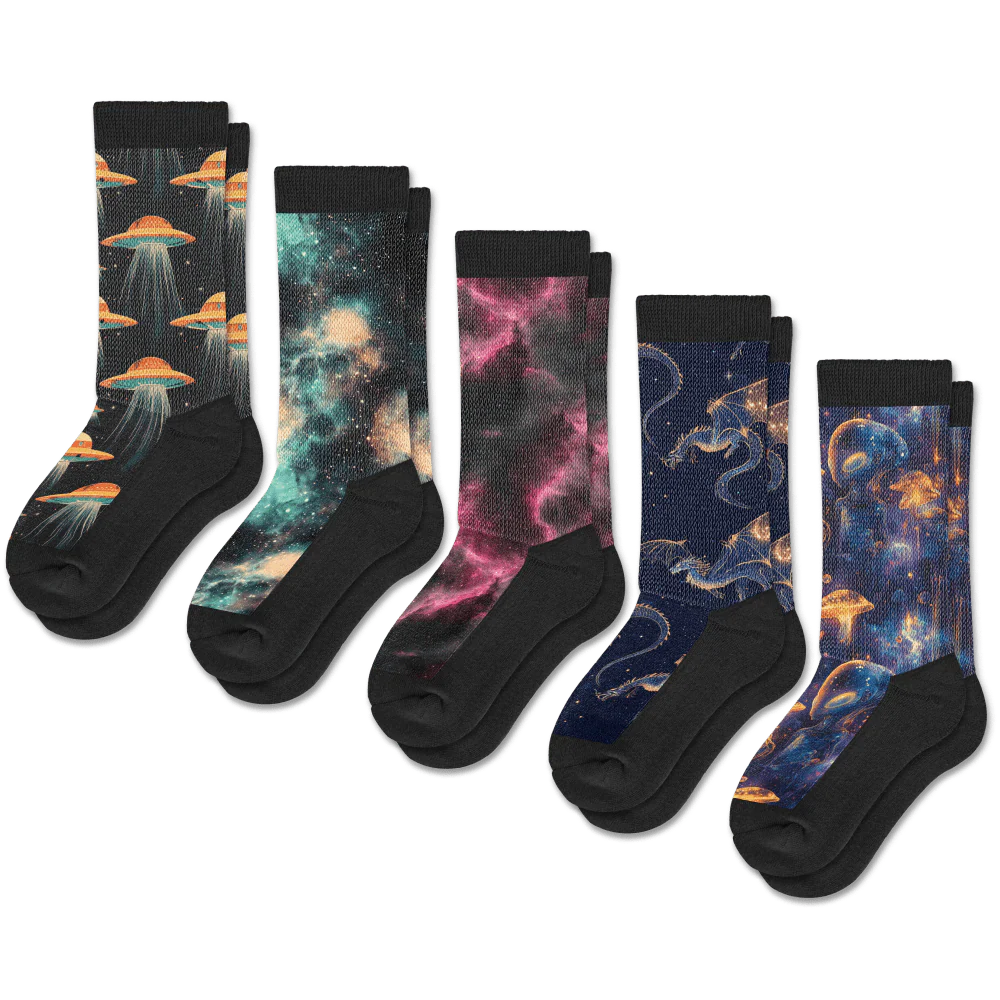 Galactic EasyStretch™ Socks 5-Pack Bundle - Image 2