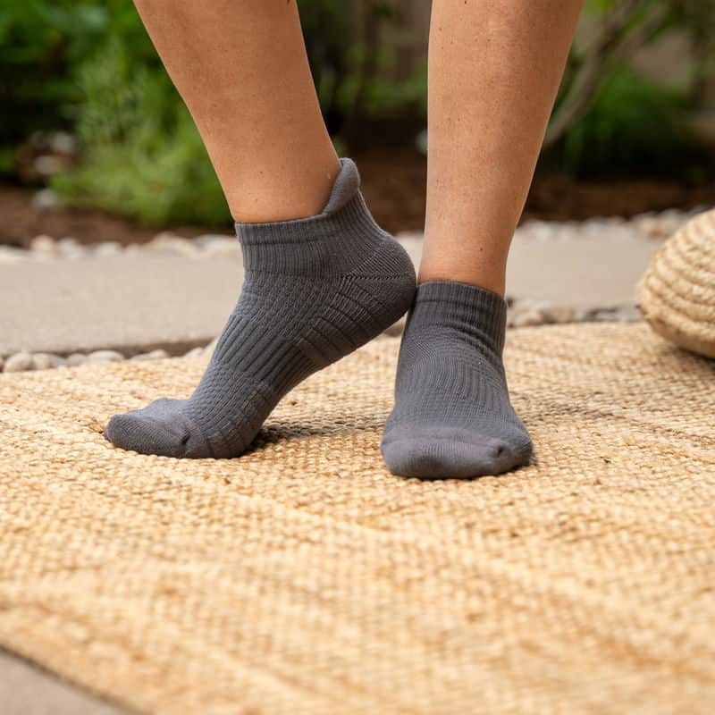 Gray Ankle Compression Socks - Image 3