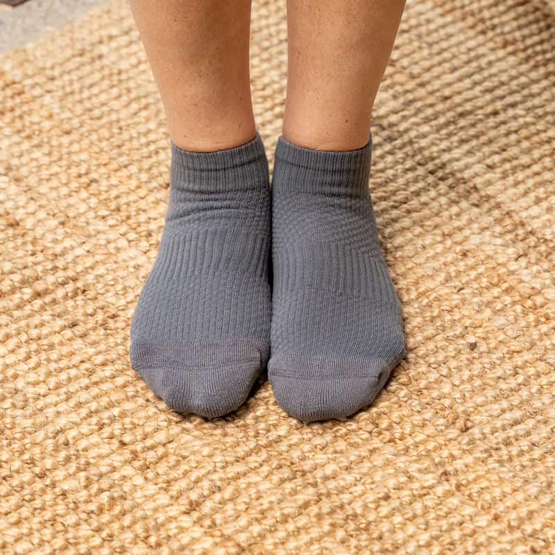 Gray Ankle Compression Socks Bundle 6-Pack - Image 2