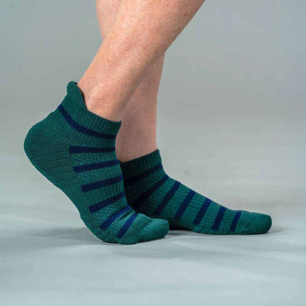 Green Navy Ankle Compression Socks - Image 3