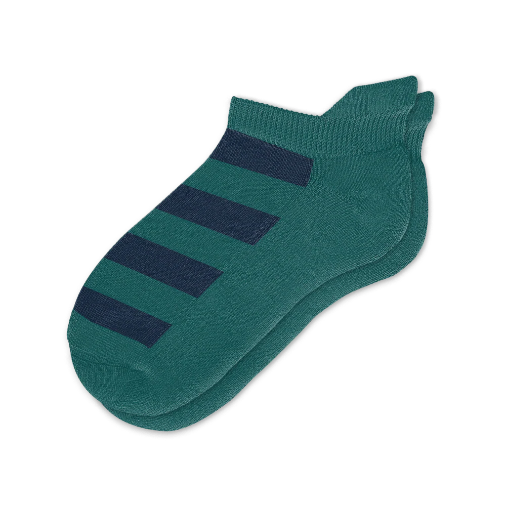 Green Navy Ankle Socks