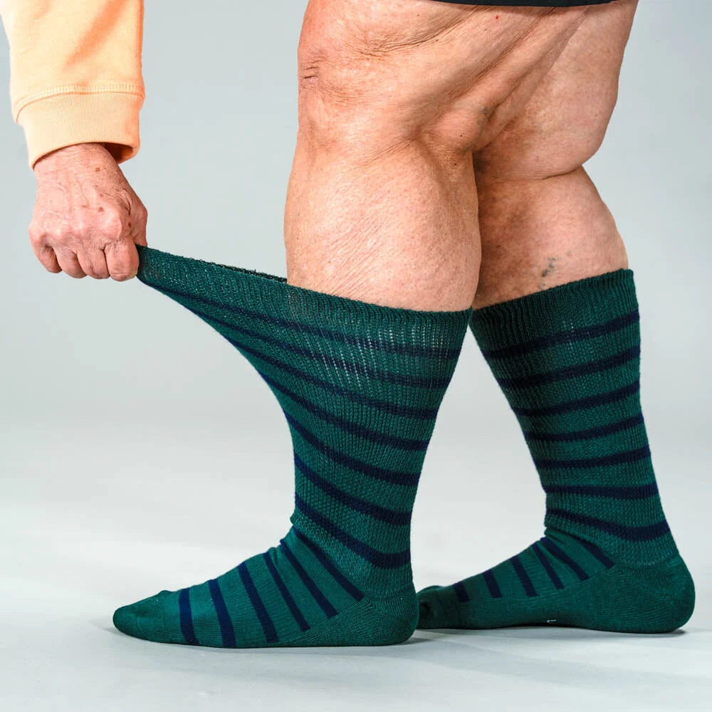 Green Navy EasyStretch™ Socks - Image 7