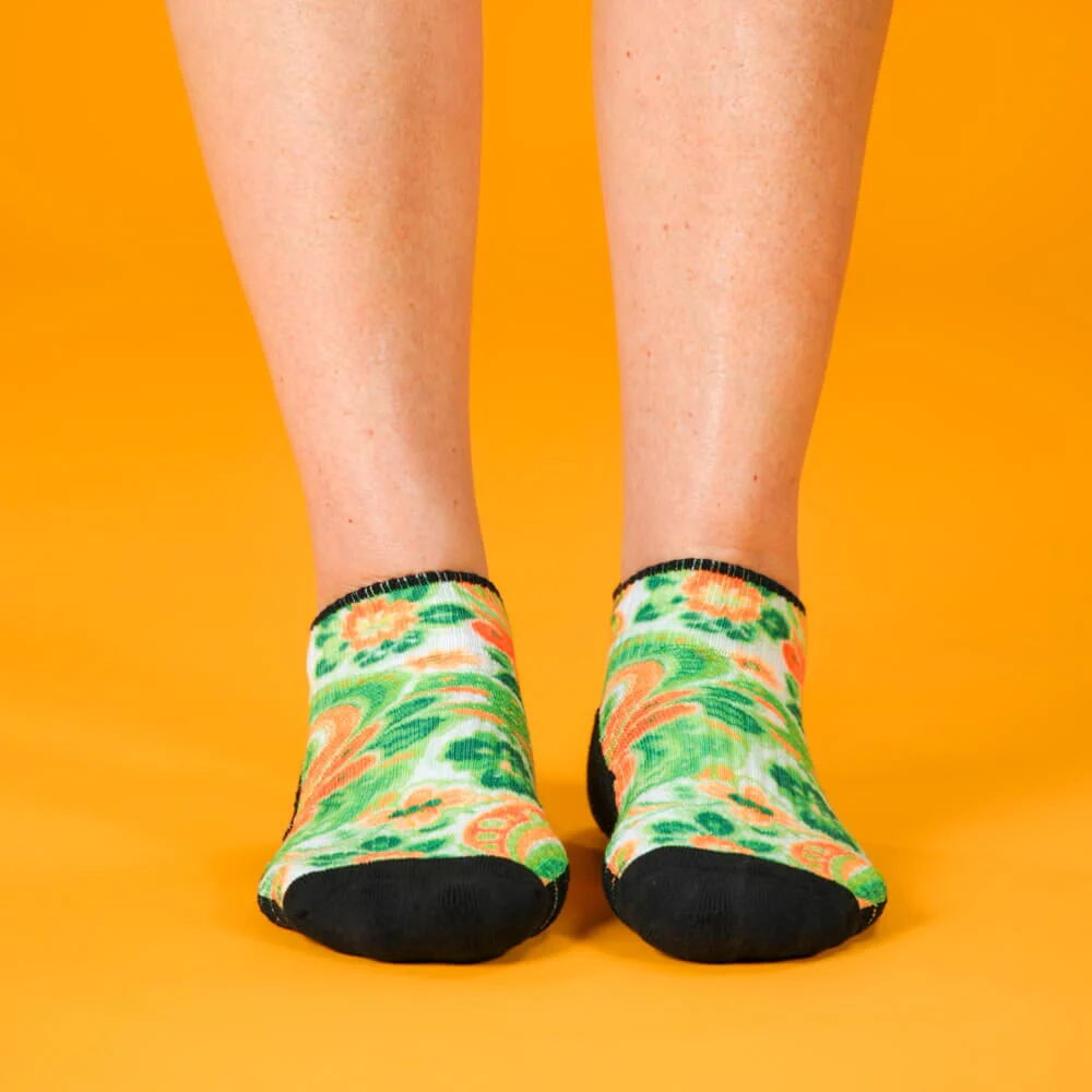 Irish Paisley Ankle Compression Socks - Image 2