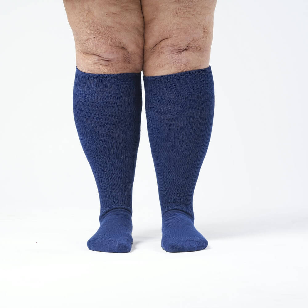 Navy Blue EasyStretch™ Gripper Socks - Image 4