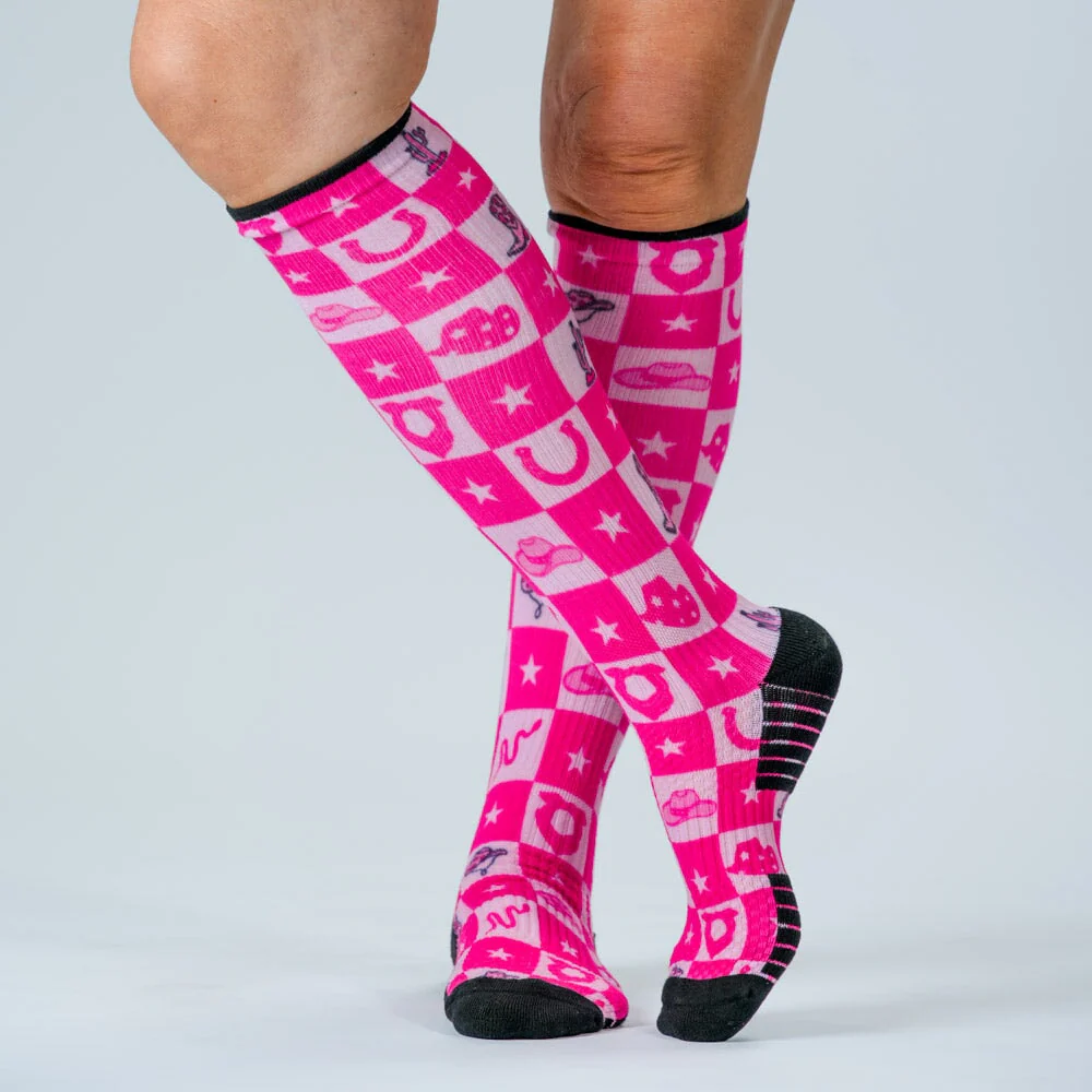 Pink Rodeo Compression Socks - Image 3