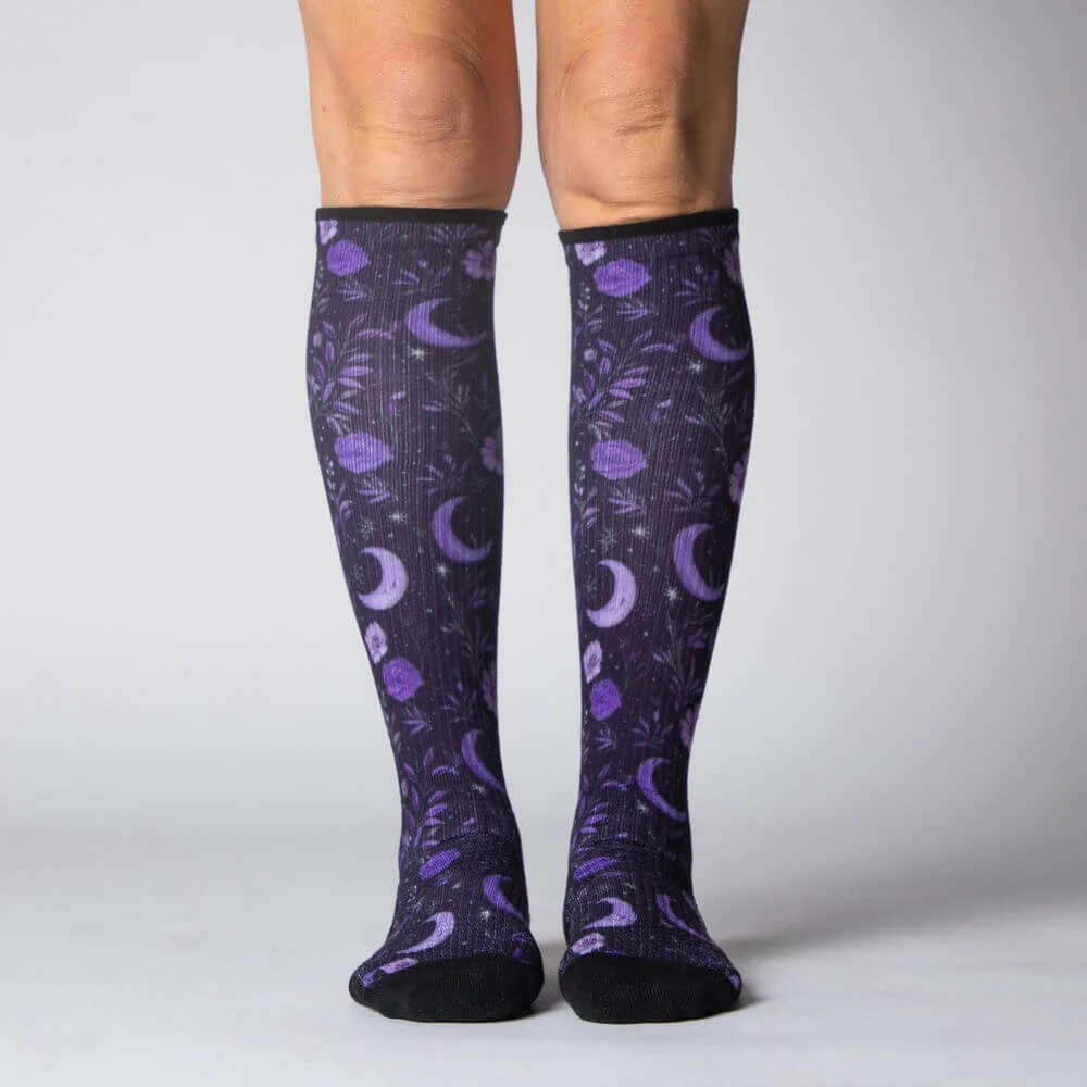 Purple Moon Compression Socks - Image 2