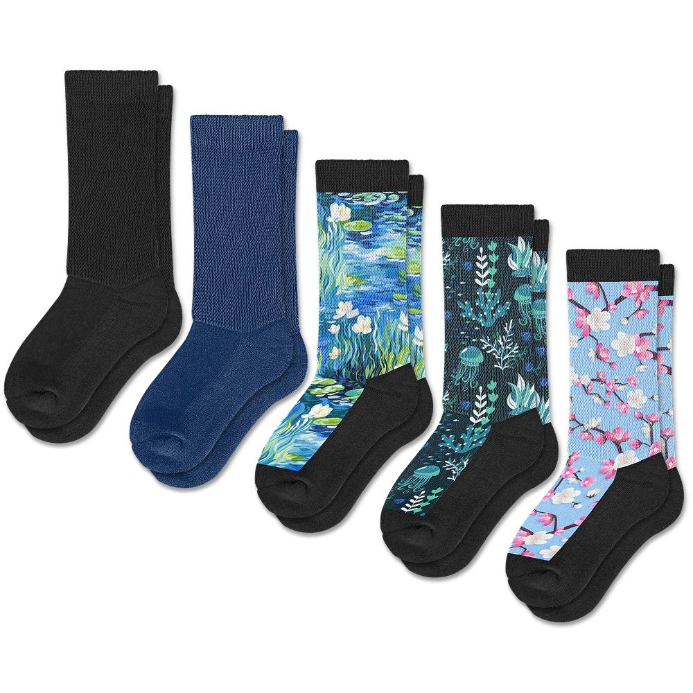 Serene Tones EasyStretch™ Socks Bundle 5-Pack - Image 2