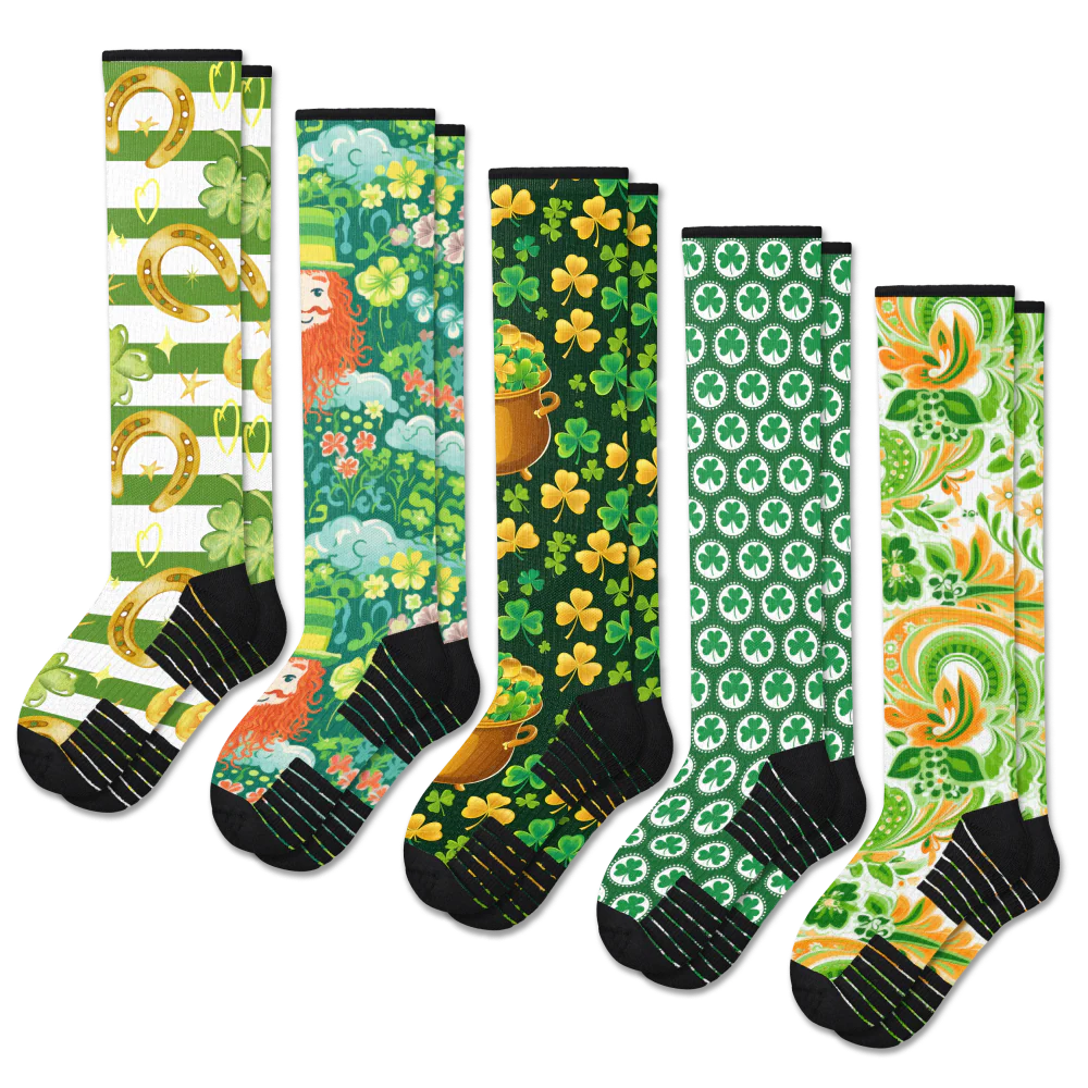 St Paddy's Compression Socks 5-Pack Bundle