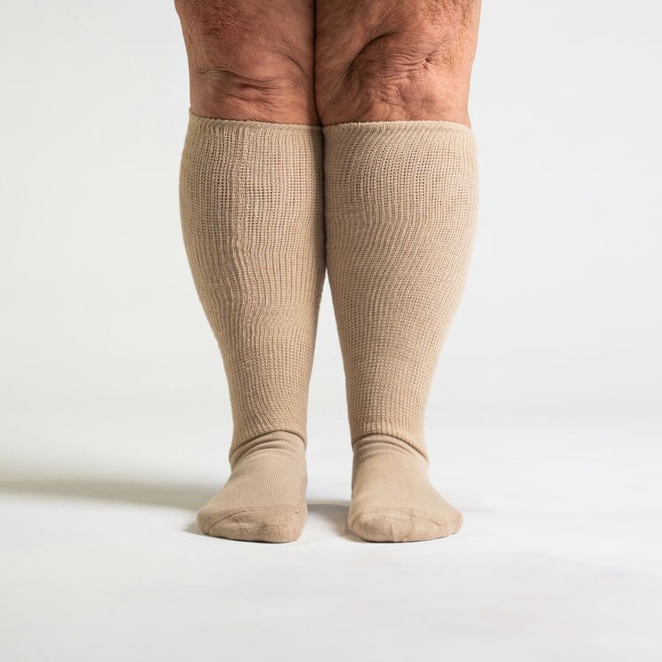 Tan EasyStretch™ Socks Bundle 6-Pack - Image 3