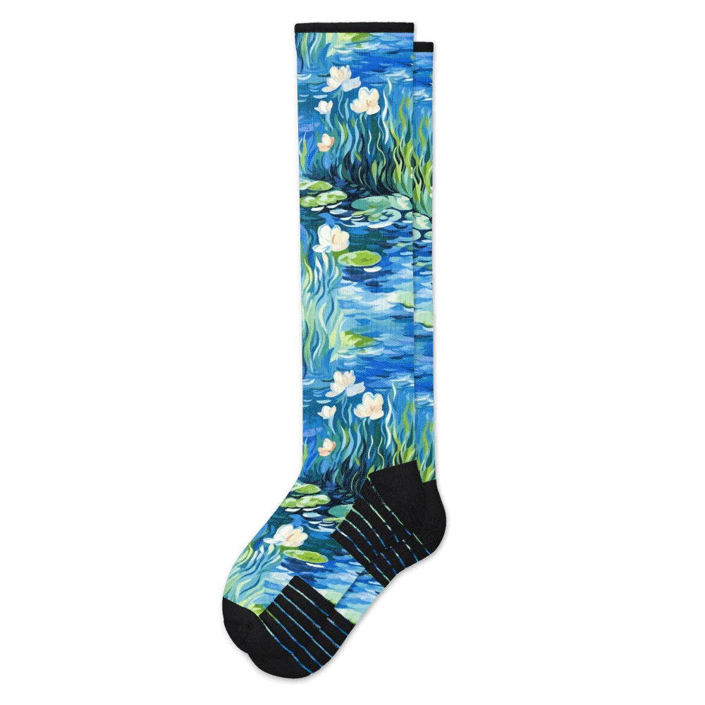 Water Lily Compression Socks