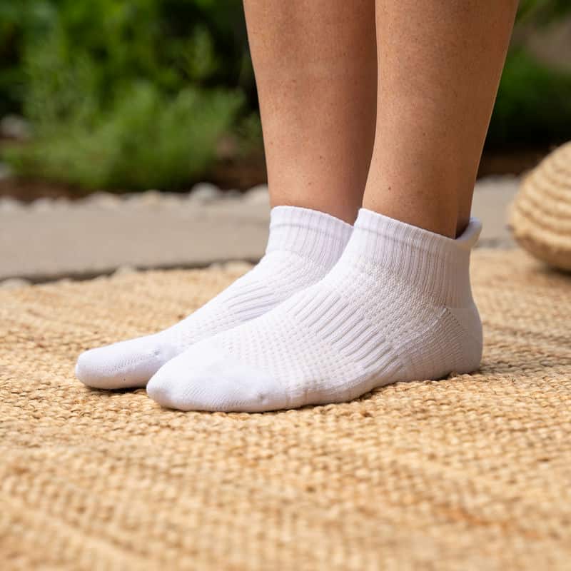 White Ankle Compression Socks - Image 3