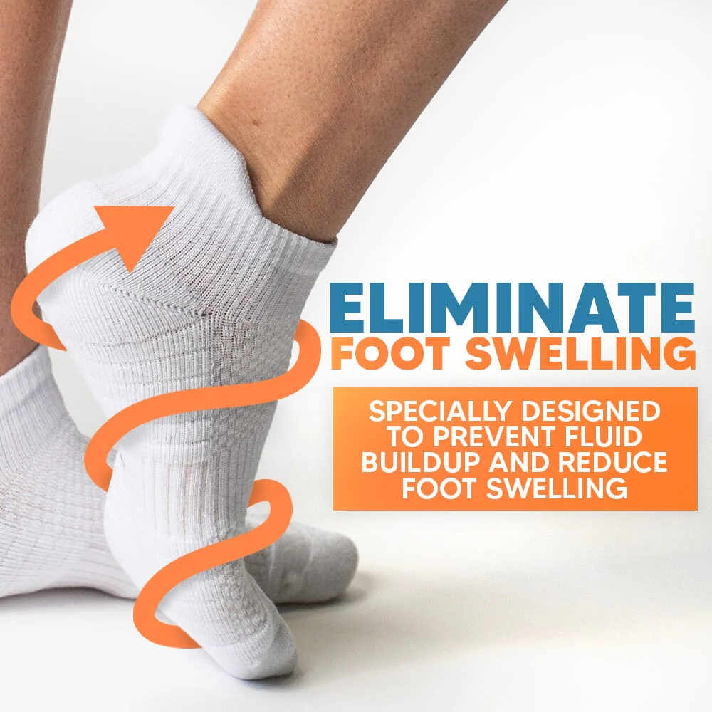 White Ankle Compression Socks - Image 4